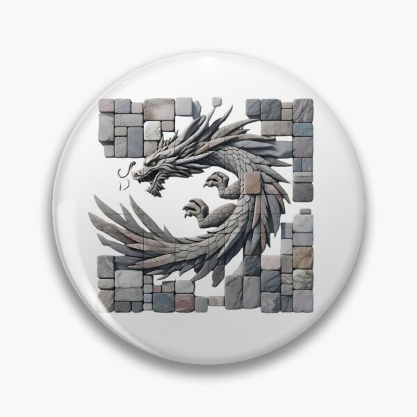 Item preview, Dragon's Flight: Minimalist Stone Art designed and sold by AI-Only Creations.