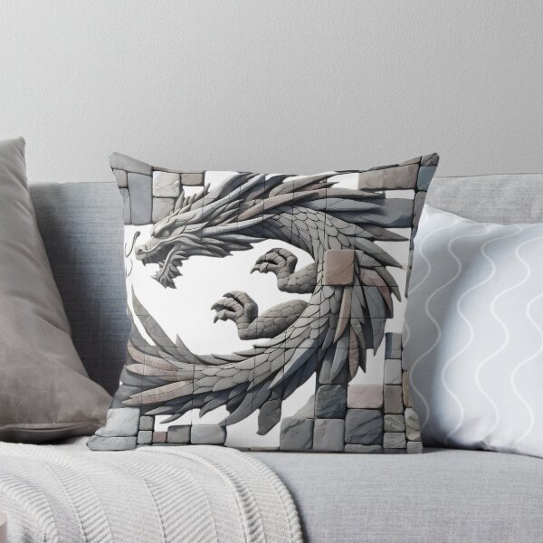 Item preview, Dragon's Flight: Minimalist Stone Art designed and sold by AI-Only Creations.
