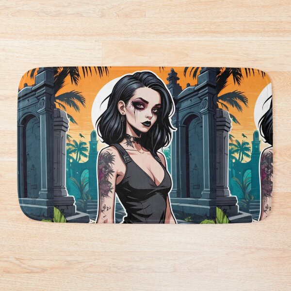 Item preview, Latin American Goth Girl Black Outfit Alt Style designed and sold by MadnessEnvelope.