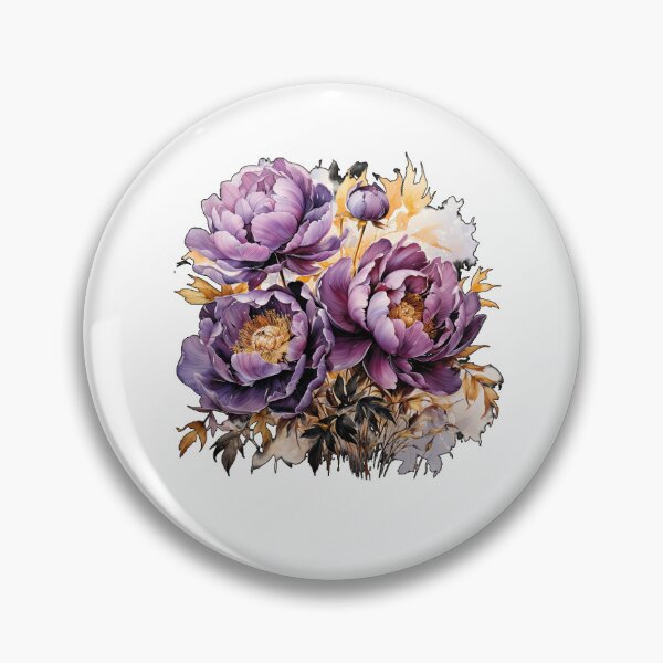Item preview, Purple Peonies 5 designed and sold by SchokoGoth.