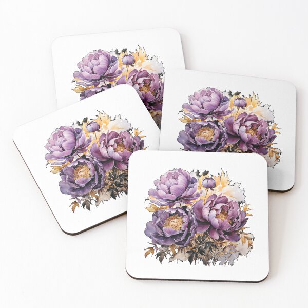 Item preview, Purple Peonies 5 designed and sold by SchokoGoth.