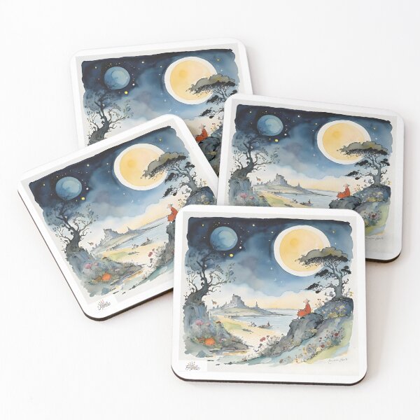 Item preview, Night dreamscape cartoon designed and sold by K1ndo.
