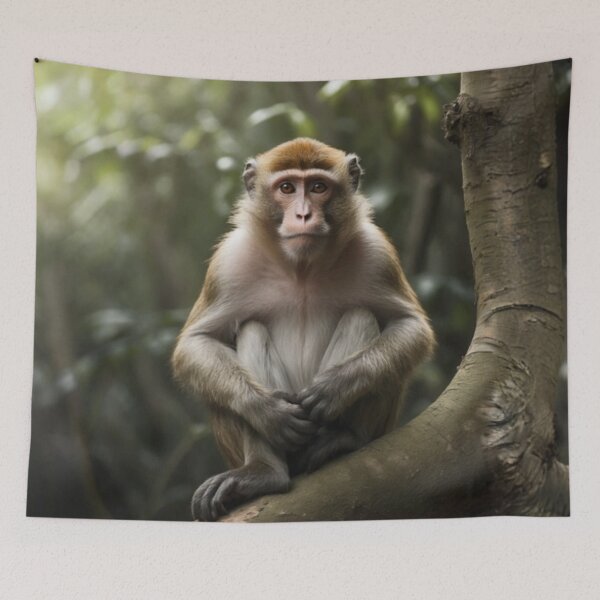 Item preview, Captivating Gaze - Majestic Monkey Portrait by LaLi Designs designed and sold by LaLi-Designs.