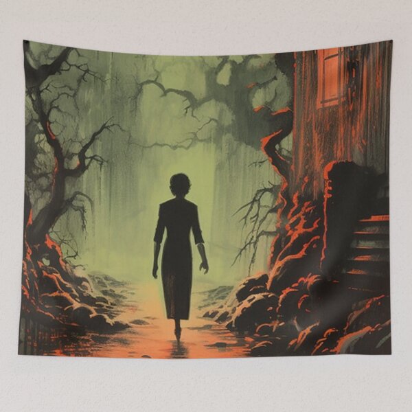 Item preview, Vintage Horror Movie Homage with wonderful Unique Designs designed and sold by HappyNouveau.