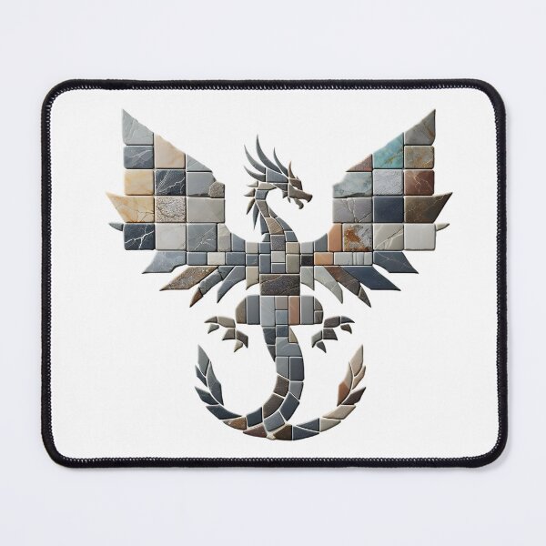 Item preview, Mystical Dragon: Stone Wings Art designed and sold by AI-Only Creations.
