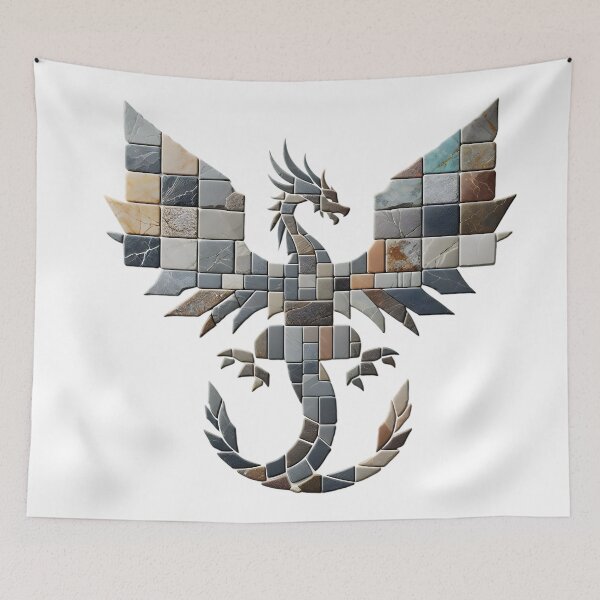 Item preview, Mystical Dragon: Stone Wings Art designed and sold by AI-Only Creations.
