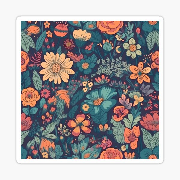 Item preview, Vibrant Floral Harmony designed and sold by Windy-market.