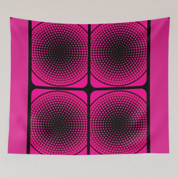 Item preview, Geometric pattern in pink and black designed and sold by AnnabellaRh.
