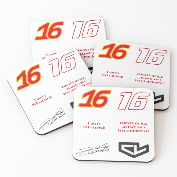 Item preview, Charles Leclerc F1 radio message stickers pack designed and sold by Pink Polar F1.