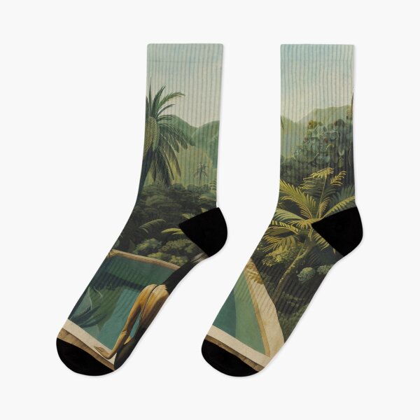 Item preview, Waiting for Her Date at the Jungle Pool designed and sold by HighlyDeep.