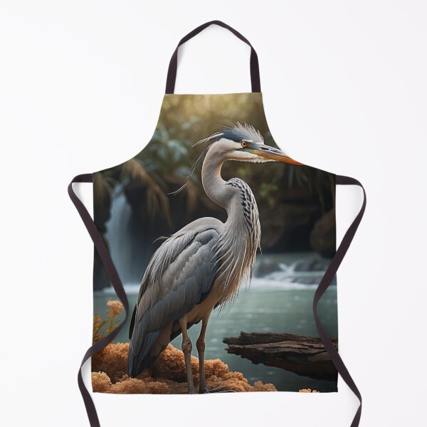 Item preview, Majestic Heron by the Waterfall - LaLi Designs designed and sold by LaLi-Designs.