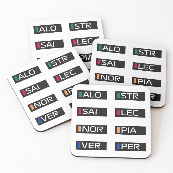 Item preview, Formula 1 Driver Names Telemtary Sticker Pack Part 1 designed and sold by Pink Polar F1.