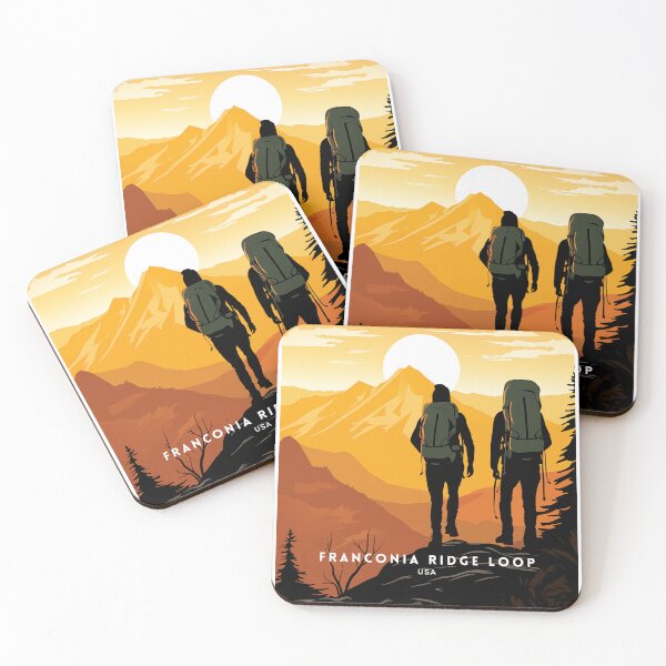 Item preview, Franconia Ridge Loop USA Majestic Peaks designed and sold by NeuralVibe.