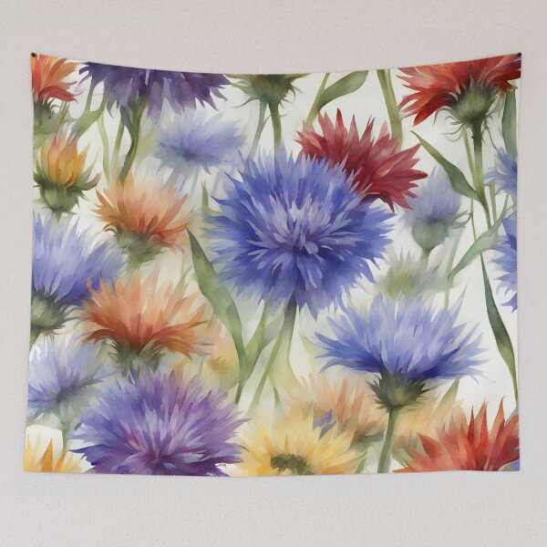 Item preview, Multicoloured Cornflowers  designed and sold by CalmnessbyChoice.