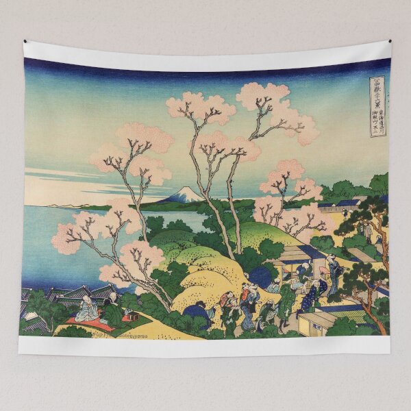 Item preview, Thirty-Six Views of Mount Fuji - Fuji from Gotenyama on the Tōkaidō at Shinagawa by Katsushika Hokusai designed and sold by Noura Sultani.