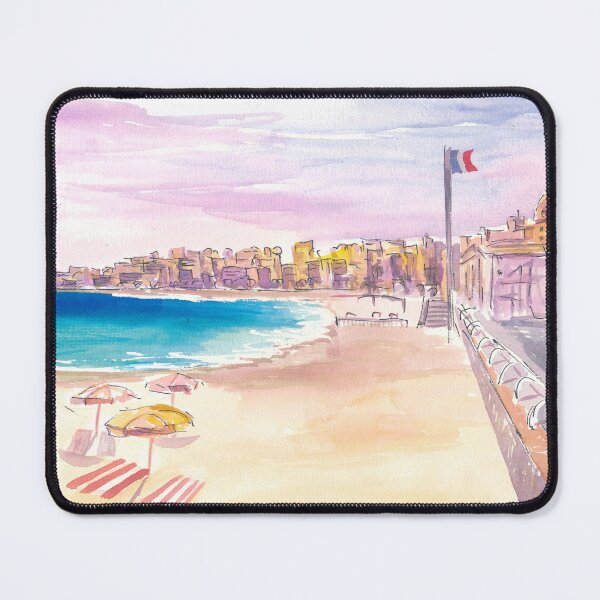 Item preview, Nice Promenade des Anglais with French Riviera Beach designed and sold by artshop77.