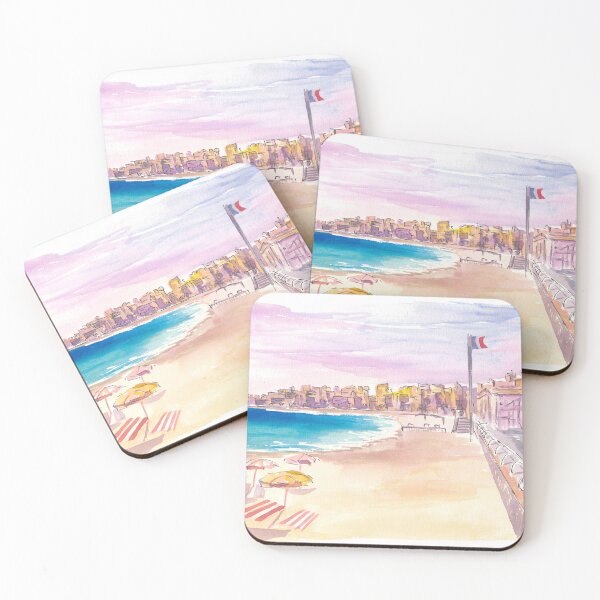 Item preview, Nice Promenade des Anglais with French Riviera Beach designed and sold by artshop77.