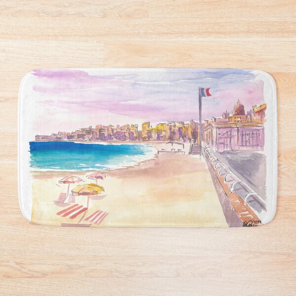 Item preview, Nice Promenade des Anglais with French Riviera Beach designed and sold by artshop77.