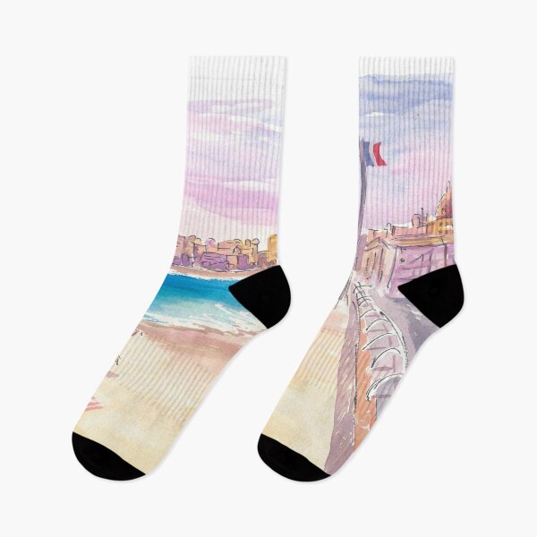 Item preview, Nice Promenade des Anglais with French Riviera Beach designed and sold by artshop77.
