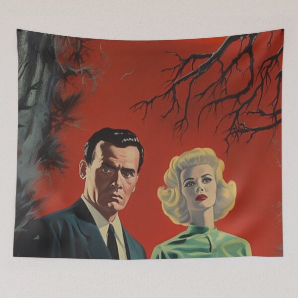 Item preview, Vintage Horror Movie Homage with wonderful Unique Designs designed and sold by HappyNouveau.