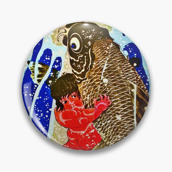 Item preview, Kintaro and Giant Carp Ukiyo designed and sold by Daruma786.