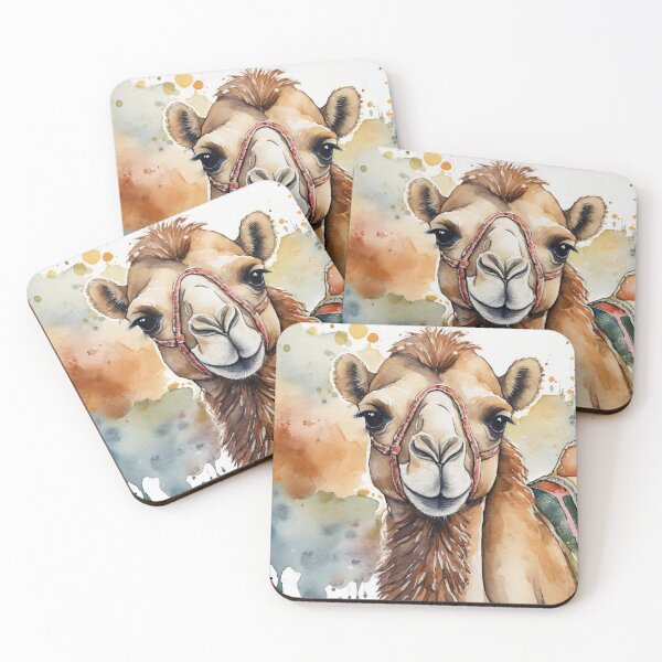 Item preview, Watercolor Camel Portrait designed and sold by Anyaabroad.