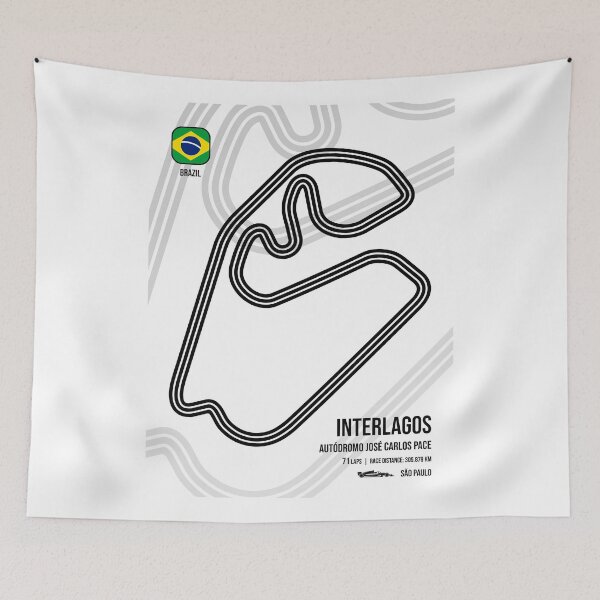 Item preview, Interlagos Race Track  designed and sold by Mariel  Toigo.