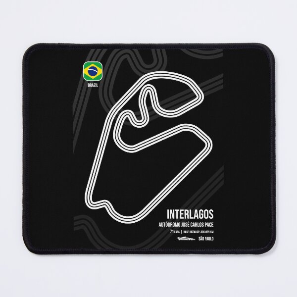 Item preview, Interlagos Race Track (B&W) designed and sold by Mariel  Toigo.