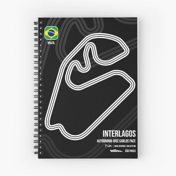 Item preview, Interlagos Race Track (B&W) designed and sold by Mariel  Toigo.