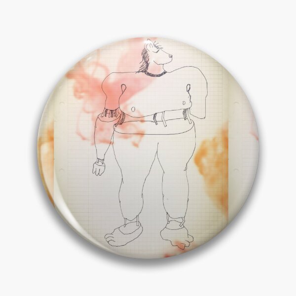Item preview, Colorized pencil drawing abstract articulated monster designed and sold by Carré Comme Orange.