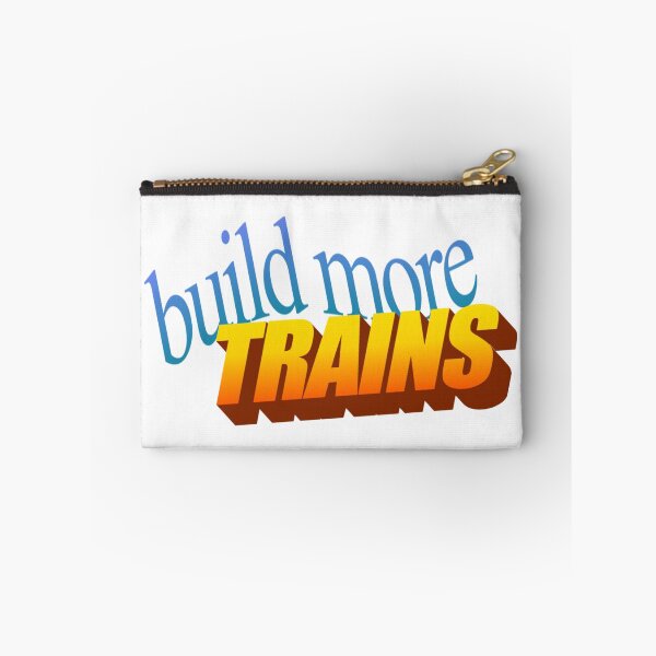 Item preview, Build More Trains! (wordart) designed and sold by lepidotos.