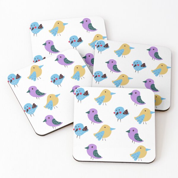 Item preview, Cute Birds Patterned Illustration  designed and sold by Hemaartsy.