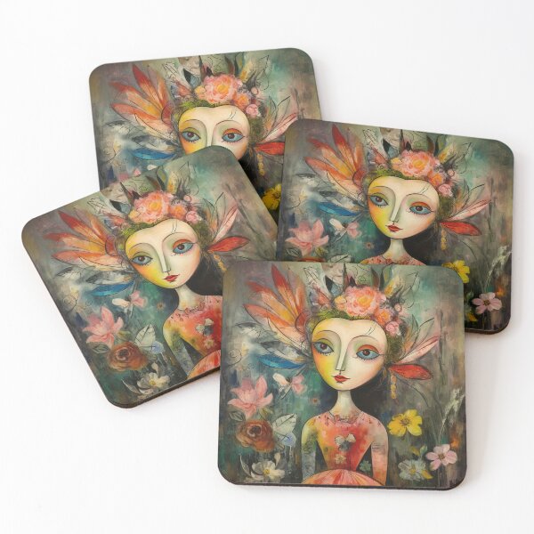 Item preview, Flower Fairy Abstract designed and sold by whitecat23.