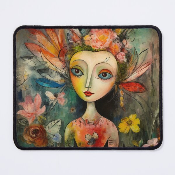 Item preview, Flower Fairy Abstract designed and sold by whitecat23.