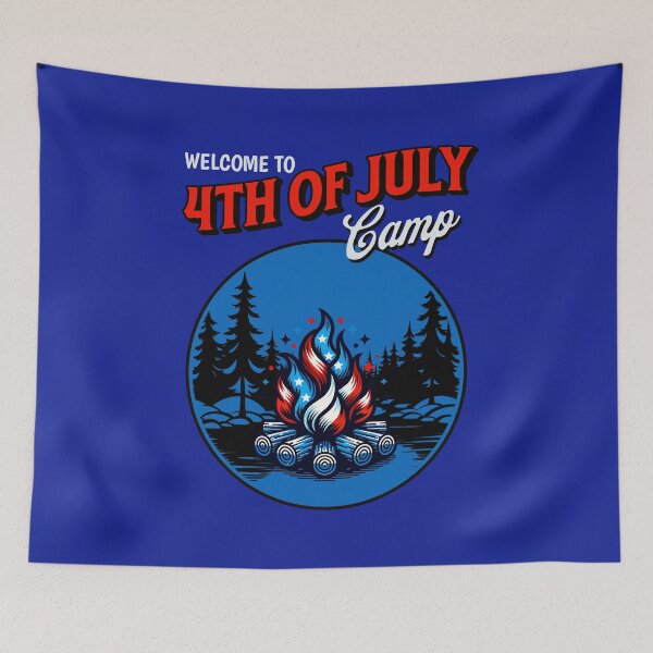 Item preview, 4th Of July Camping USA Independence Day designed and sold by RockBeeDesigns.