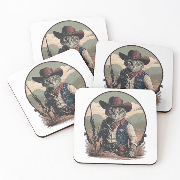 Item preview, Cowboy Cats Photographic Print designed and sold by onicaras.