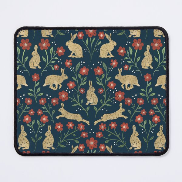 Item preview, Traditional Brown English Hares and Wildflowers designed and sold by NattyDesigns.