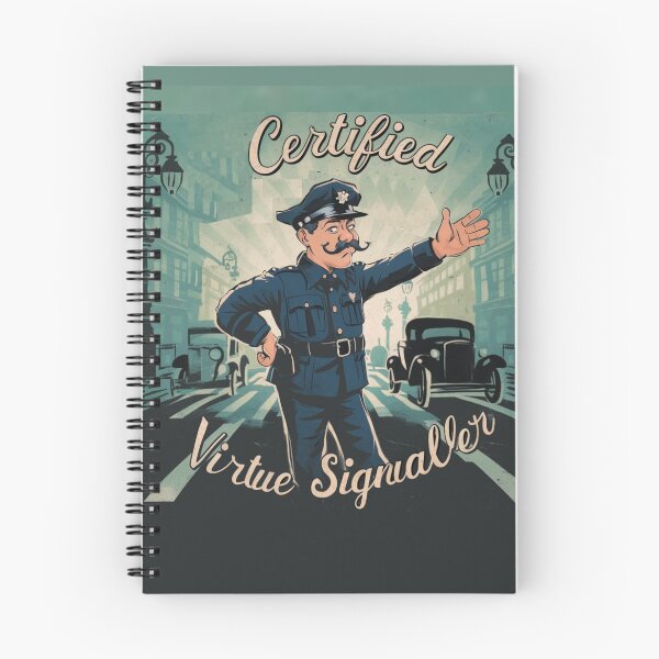 Item preview, Certified Virtue Signaller designed and sold by Flirt-Teez.