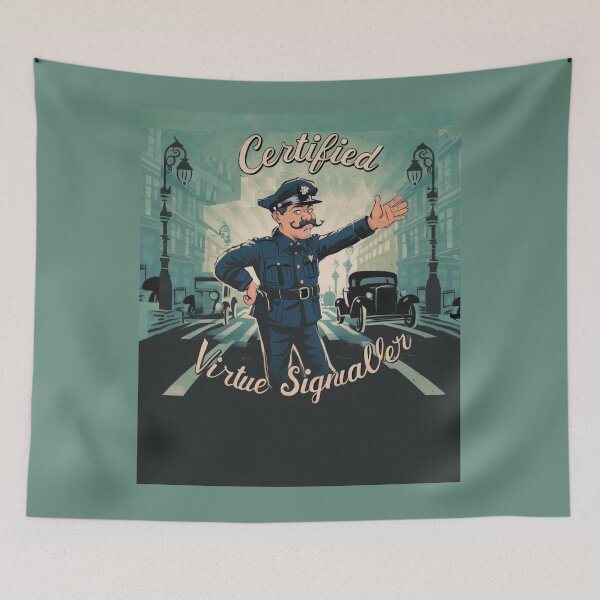 Item preview, Certified Virtue Signaller designed and sold by Flirt-Teez.