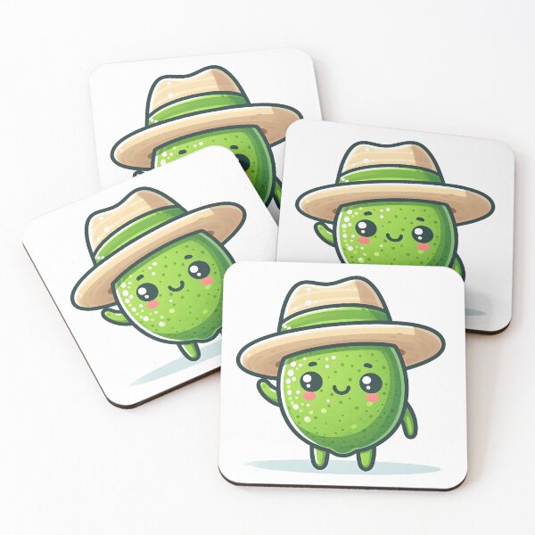 Item preview, Kawaii Lime With Hat designed and sold by CanvasCutie.