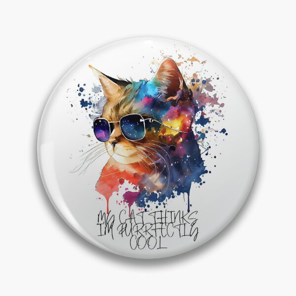 Item preview, My Cat Thinks I'm Purrfectly Cool Cat Owner designed and sold by binxlystudio.