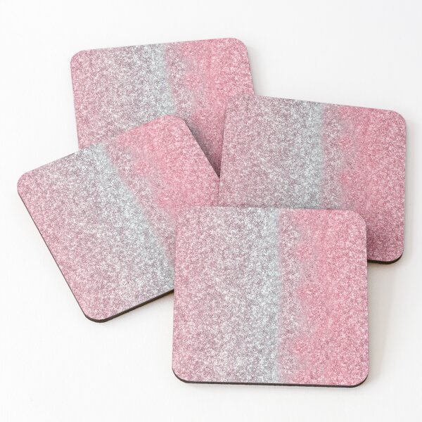 Item preview, Ombre pink and silver glitter designed and sold by Sanskrati.