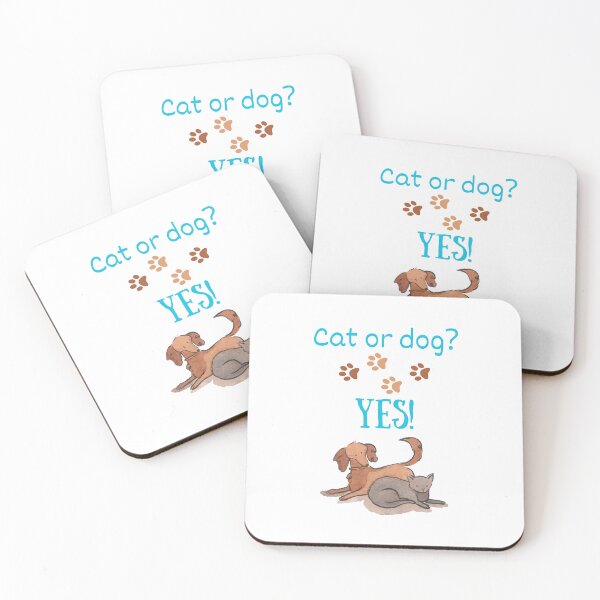Item preview, Cat or dog, both, friends designed and sold by Wildwind-style.