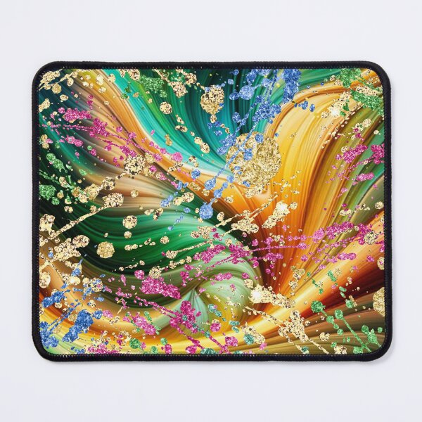 Item preview, Silk fashion texture. Gold splashes. Multicoloured design. designed and sold by Alfeev.