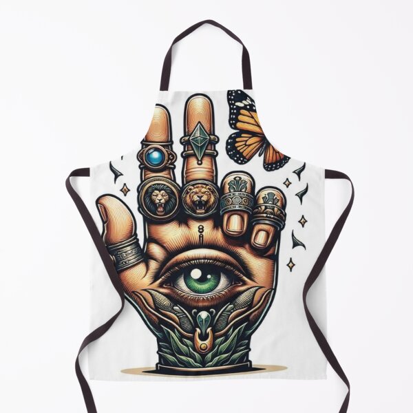 Item preview, Mystical Hand with Symbols and Butterfly	 designed and sold by AprbioMarfolk.