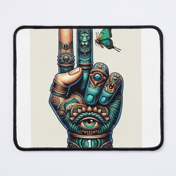Item preview, Surreal Hand with Eye, Lion, and Butterfly designed and sold by AprbioMarfolk.