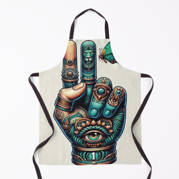 Item preview, Surreal Hand with Eye, Lion, and Butterfly designed and sold by AprbioMarfolk.