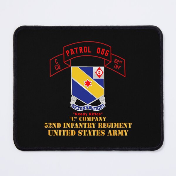 Item preview, Army - C Co 52nd Infantry - Patrol Dog (Highlight) - Ready Rifles designed and sold by Military Insignia Products.