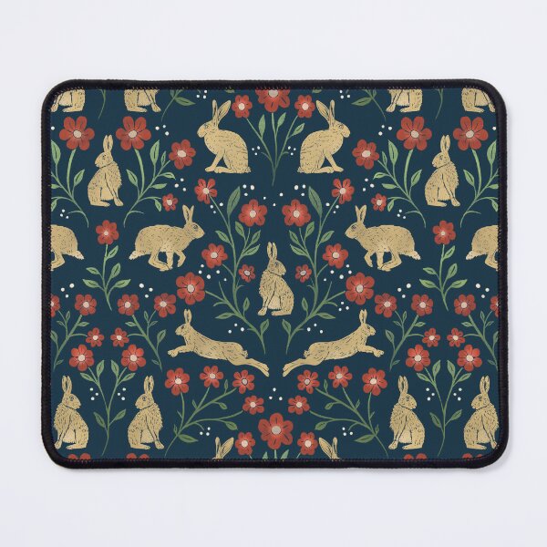 Item preview, Traditional Brown English Hares and Wildflowers designed and sold by NattyDesigns.