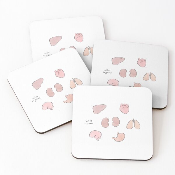 Item preview, Aesthetic Cute Vital Organs Sticker Pack designed and sold by lameowee.